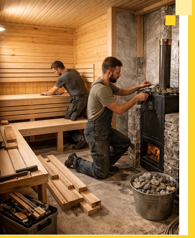 Дизайн и строительство интерьеров бань под ключ в Мценске