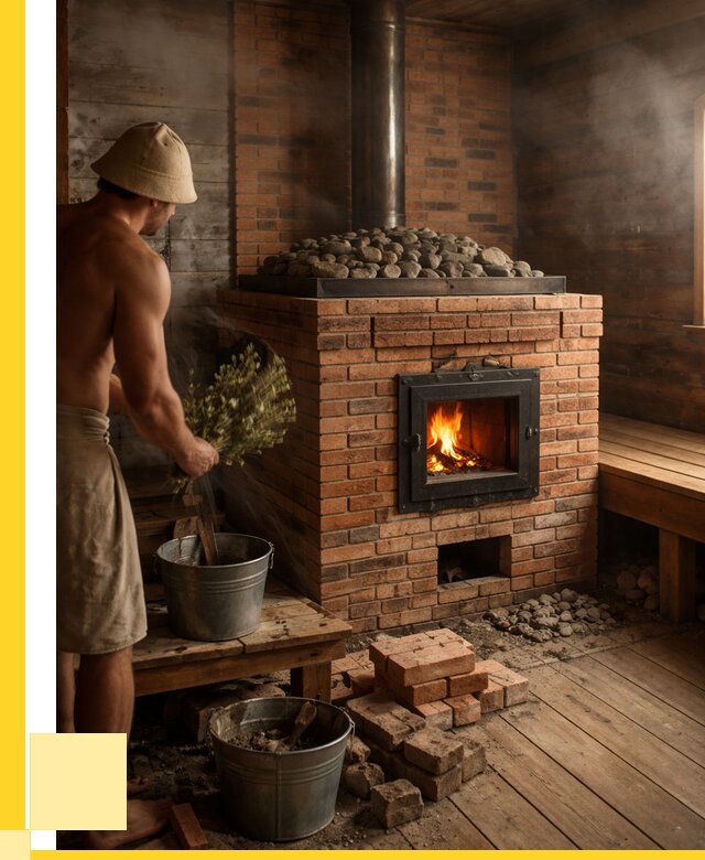 Кирпичные банные печи в Мценске от 91143 р. | ЭриданМцн