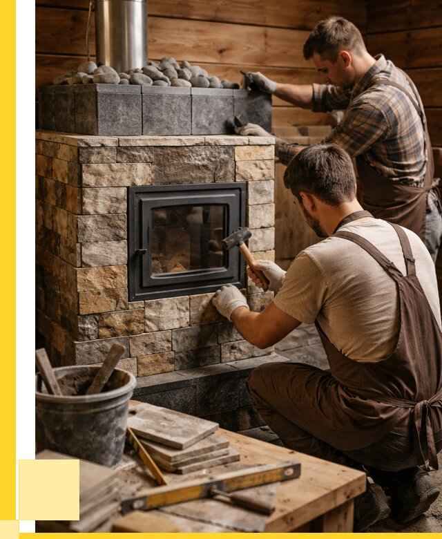 Облицовка банной печи в Мценске от 15191 р. | ЭриданМцн