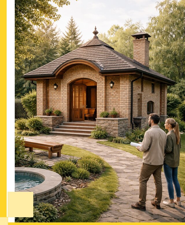 Проект кирпичной бани в Мценске от 30381 р. | ЭриданМцн