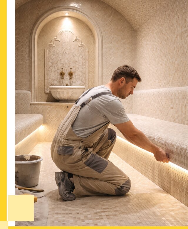 Отделка хамамов под ключ в Мценске от 5570 р. | ЭриданМцн