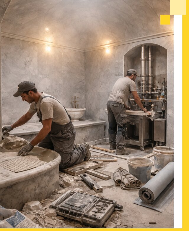 Строительство турецких бань хаммам под ключ в Мценске