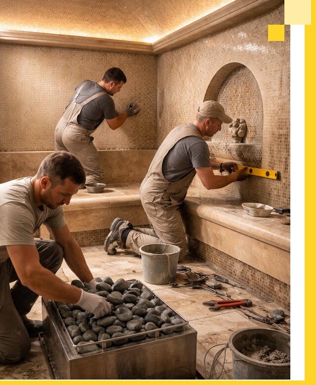 Проектирование и строительство хамама и сауны в Мценске