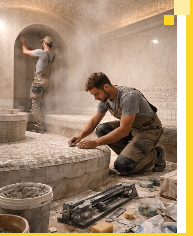 Профессиональный дизайн хамама и SPA под ключ в Мценске