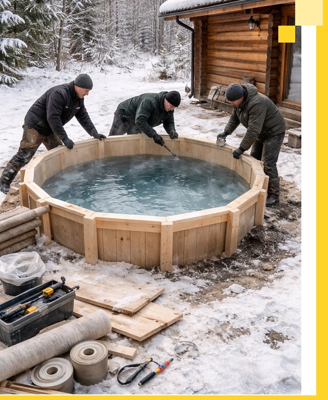 Изготовление и установка ледяных купелей под ключ в Мценске